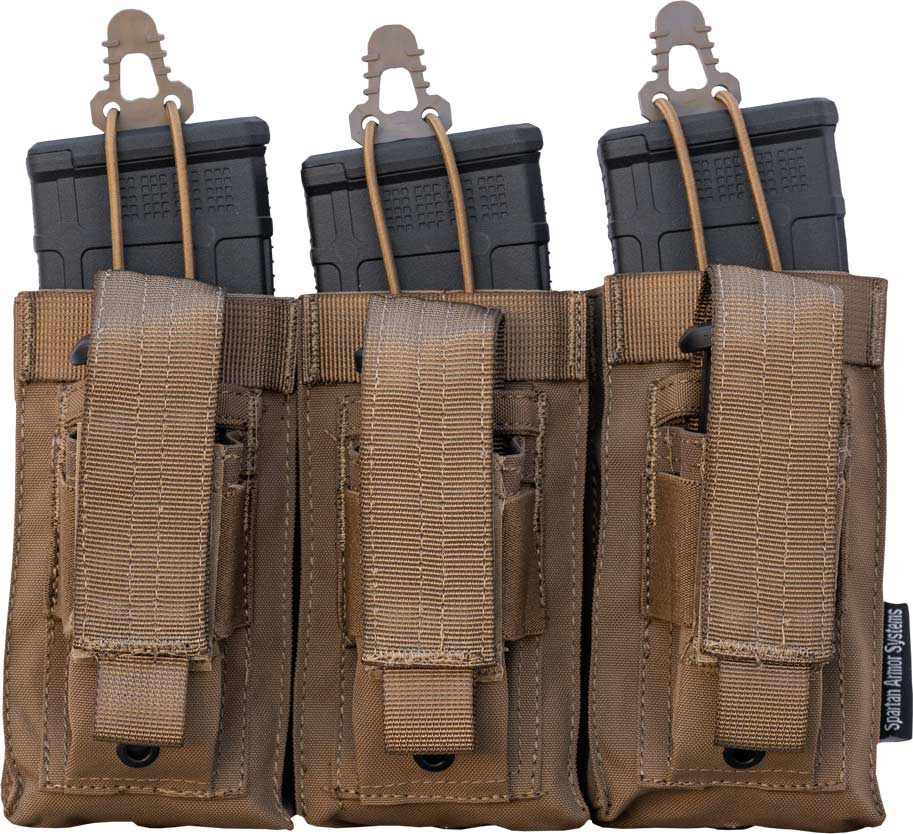 Spartan Armor Systems Spartan Triple Kangaroo Mag Pouch